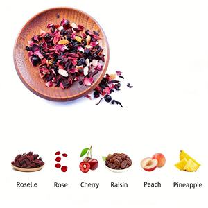 Thé en vrac de qualité supérieure saveur cerise et rose, mélange de fruits, en sachet/boîte/emballage en vrac, directement de l'usine - Product Image 3