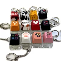 Custom Keyboard Keycap Keychain DIY Button Fidget Decompression Mechanical Keycaps Toy for Adult Gifts to Relief Pass Time