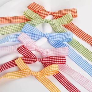 ริบบิ้นโพลีเอสเตอร์ลายสี่เหลี่ยมแบบม้วน ขายส่ง สำหรับงานปาร์ตี้คริสต์มาส - Product Image 3