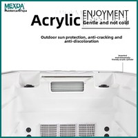 Bain à remous en acrylique pour extérieur, idéal pour cour et villa, avec fonctions de massage intelligentes et de température constante
