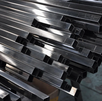 Tuyau carré en acier inoxydable ASTM 304 316L 80x80 40x40, finition de surface 2B, pliage et soudage pour la fabrication industrielle