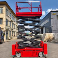Neues Modell 4m 5m 6m Kleine Tragbare Scherenhebebühne für Innenbereich und Lager, Höhenarbeitsgerät