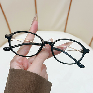 G6013 Oval Full Rim Eyeglasses <b>Frame</b> Lightweight Unisex Decorative Reading Glasses For Women Men - Product Image 4