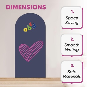 Gewölbte 60*120cm Magnetische PP Mattierte Oberfläche Tafelaufkleber Nicht Faltbar Graffiti-Farbtafel für Zuhause Abwischbare Wandtafel - Product Image 4