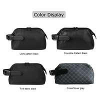 Pochette Homme en Cuir PU Style Minimaliste Fermeture Éclair Été Mode Affaires Décontracté Portable Cadeau