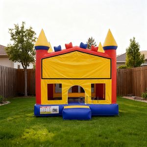 Château gonflable commercial pour enfants avec toboggan aquatique à vendre - Product Image 1