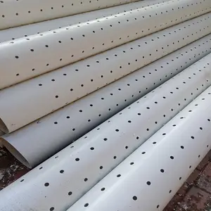 Customizable Perforated PVC Drainage Pipe With Round Head ODM OEM Support Glue Thread Connection