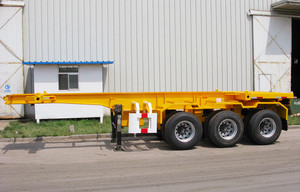 Giá thấp thép xương cổ ngỗng 40ft 45ft 20ft <span class=keywords><strong>Container</strong></span> vận chuyển khung gầm Skeleton Trailer bán với 3 trục <span class=keywords><strong>40</strong></span> 20 ft feet - Product Image 2