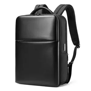 High Quality Black Film Material Smart Notebook Bag And Logo Business Usb Charging 15.6 Inch Laptop Bag Men Notebook Backpack