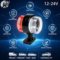 Feux de camion à LED bicolores RHINO, feux de position latéraux doubles, 12-24V, accessoires de voiture étanches