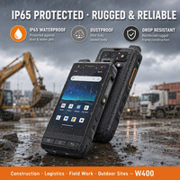 Radio réseau POC XIN POC 4G F400 Android 15, écran 4,0 pouces, 4+64 Go, W400 IP65, radio WIFI POC, compatible avec Zello Realptt NFC Walkie Talkie