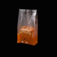 Sacs à provisions en plastique alimentaire imprimés personnalisés sacs à emporter emballage de pain gâteau bonbons muffin dessert sac à emporter pour boulangerie