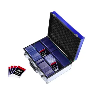 Boîte de rangement de cartes graduées Compatible avec les cartes à collectionner de sports graduées de manchons de dalles de P-S-A de 100 B-G-S ou les cartes à chargeur supérieur de 600 +.