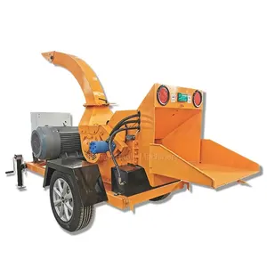 15hp 32hp 55hp 80hp 102hp High Efficiency electric wood chipper machine shredder tree branch crusher india malaysia