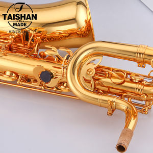 Saxofón Barítono Eb Profesional de Alta Calidad Taishan TSBS-680, Acabado en Laca Dorada, <span class=keywords><strong>Boquilla</strong></span> Grabada a Mano, Fácil Instalación, China - Product Image 5