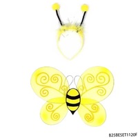 Accessoires pour fêtes costumées d'anniversaire, d'Halloween et de carnaval, ensemble d'ailes d'ange de fée papillon scintillantes multicolores