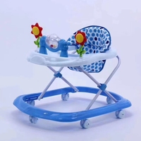Marche-bébé d'usine 3 en 1, chaise à roulettes musicale de dessin animé, jouet musical, marche-bébé pour garçon et fille, marche-bébé pas cher