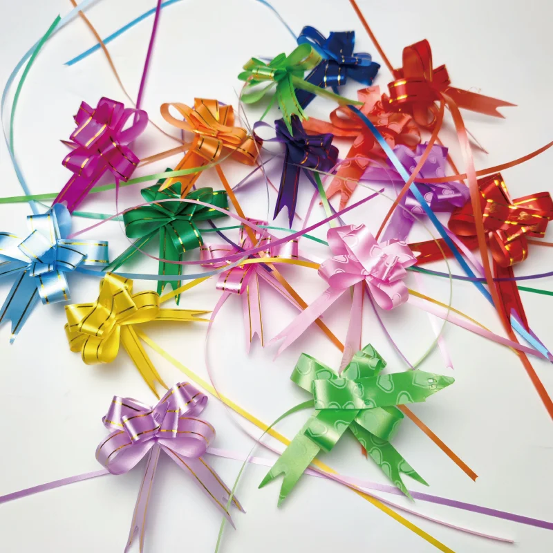 Ribbon Bow Gift Box with Ribbon Design Sateen Ribbon for Gift Wedding Car
