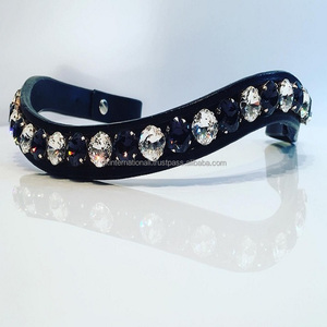 Horse Equipment concevez votre propre cheval licou équitation bandes de front en cuir en plein épi sur la taille au meilleur prix - Product Image 1