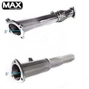 VW Bora/Jetta/yeni Beetle /99-05 Golf IV/GTi MK4/Skoda Octavia motor Turbo paslanmaz çelik egzoz uç borusu İniş borusu kiti - Product Image 2