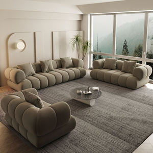 Juego de Sofás Seccionales de Terciopelo en Forma de L con <span class=keywords><strong>Colores</strong></span> Personalizables, Muebles de Sala de Estar, Sofás Modulares, Sofá de Esquina - Product Image 5