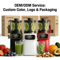 Geoptimaliseerde 6,14 inch grote opening grote capaciteit elektrische automatische slowjuicer fruitpers koudgeperste slowjuicer