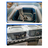 Unité de climatisation intérieure à cassette 4 vitesses avec moteur pour ventilateur de plafond et refroidisseur d'air split