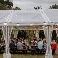 Tente blanche de luxe de chapiteau de fête de mariage d'événement de murs de toit clairs de Offre Spéciale d'aluminium à vendre
