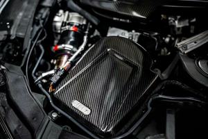 17-daha fazla güç gerçek kuru karbon HAVA GİRİŞİ kitleri için AUDI S4/S5/RS4/RS5 B9 3.0T emme manifoldu soğuk emme sistemi - Product Image 4