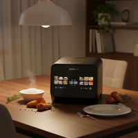 Cuisinière à riz automatique familiale 3L avec cuve intérieure en aluminium antiadhésive à double pulvérisation, fonction maintien au chaud, approvisionnement direct usine OEM