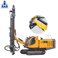 Machine de forage minier sur chenilles KT12, équipement de forage de puits d'eau, foreuse de roche pour l'exploitation minière et le forage de puits d'eau