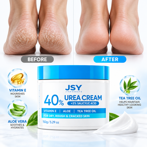 Crème pour les pieds quotidienne <span class=keywords><strong>à</strong></span> 40% d'urée et 2% d'acide salicylique, enrichie en vitamine E, aloe vera et huile d'<span class=keywords><strong>arbre</strong></span> <span class=keywords><strong>à</strong></span> <span class=keywords><strong>thé</strong></span>, pour les talons rugueux, secs et gercés, 150 g - Product Image 3