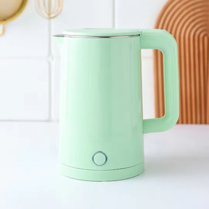 กาต้มน้ำไฟฟ้าสแตนเลสสองชั้น 1500 วัตต์ ต้มน้ำเร็ว ไม่ร้อนมือ ไร้สาย ใช้งานง่าย สำหรับใช้ในบ้าน ครัว และโรงแรม - Product Image 6