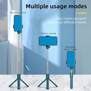 Productos más vendidos 2025 en EE. UU. Teléfono Gimbal Estabilizador móvil Mini trípode R1S Selfie Stick Trípode 360 Rotación con luz - Product Image 6