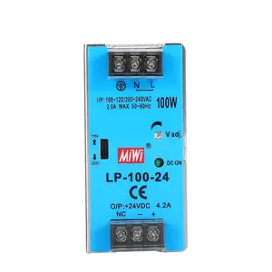 MiWi LP-100-24 100W 24V 4.2A Led Indication SMPS Din Rail Alimentation à découpage 24VDC