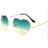 Bettega Heart lunettes de soleil spot love type lunettes progressives Europe et les États-Unis tendance monture en métal lunettes de soleil pour femmes