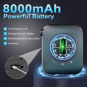 Doccia da Campeggio Ricaricabile con 5 Impostazioni <span class=keywords><strong>di</strong></span> Pressione, Alimentata da Batteria da 8000mAh, Portatile per Escursionismo e Campeggio - Product Image 4