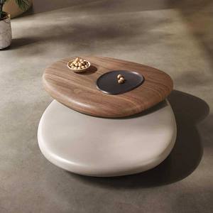 Mesa de <span class=keywords><strong>Centro</strong></span> Moderna de Diseño Giratorio y Duradero, Estilo Retro, Lujosa, Popular, Creativa, Irregular, de Madera para Sala de Estar - Product Image 5