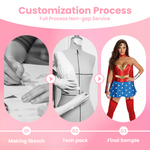 Costume <span class=keywords><strong>Wonder</strong></span> <span class=keywords><strong>Woman</strong></span> Certificato Global Recycled Standard di Alta Qualità per Competizioni Cosplay e Spettacoli Teatrali - Product Image 2