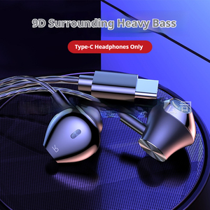 Auricolari da Gaming Stereo 9D Cablati Tipo-C 3.5mm con <span class=keywords><strong>Microfono</strong></span>, <span class=keywords><strong>Cuffie</strong></span> In-Ear HiFi Bass <span class=keywords><strong>per</strong></span> Samsung - Product Image 3