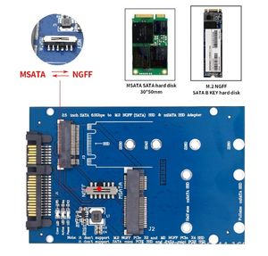 TISHRIC 2,5 Zoll für SATA MSATA M.2 NGFF SSD-Adapter 6,0 Gbit/s Unterstützt 2-in-1-Konverterkarte für PC-Laptop-Desktop - Product Image 4