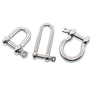 Manille en D Force Restart 9T métrique avec collier à vis pour grue marine - Product Image 1