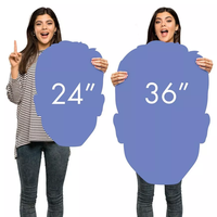 Découpes en mousse à grande tête personnalisées, écologiques et portables, impression UV pour accessoires de photomaton, décorations de fête, couleur et taille personnalisables