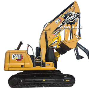 Excavatrice Caterpillar 323GC d'occasion, marque japonaise d'origine, 23 tonnes, chenilles en caoutchouc, moteur puissant, godet de 3 m, grande excavatrice - Product Image 1