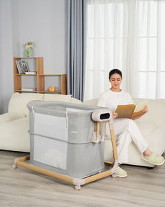 Moisés para bebé, cama de noche, cuna portátil para recién nacido a Bebé con malla transpirable - Product Image 3