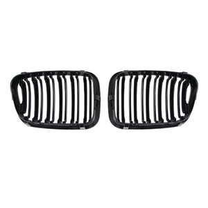 Grille avant de voiture ABS noir brillant E46 double ligne pour Série 3 4 portes 1997-2001 Chine - Product Image 3