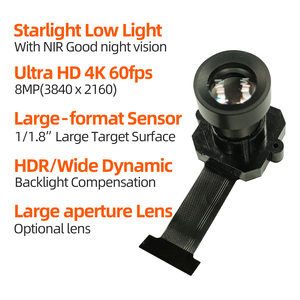 Module de <span class=keywords><strong>caméra</strong></span> de surveillance de stationnement et de vision nocturne HDR 8MP 4K avec grand capteur IMX678 Starlight - Product Image 2