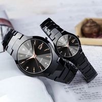 Vente Chaude WLISTH Montre Couple Étanche Calendrier Montres de Luxe en Acier Inoxydable à Quartz avec Date pour Homme et Femme