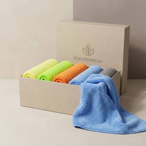 Serviette en microfibre réversible 400 g/m² à poils longs et courts 40x40 cm, double face, pelucheuse, <span class=keywords><strong>sans</strong></span> peluches, absorbante - Product Image 5