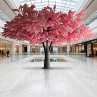 Faux arbre à fleurs rose grand arbre à fleurs de cerisier artificiel japonais complet pour la décoration